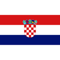 zászló horvát 30x20cm